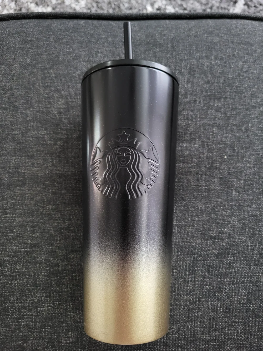 Disney Black to Gold 50th Anniversary Starbucks 24oz Tumbler with Straw